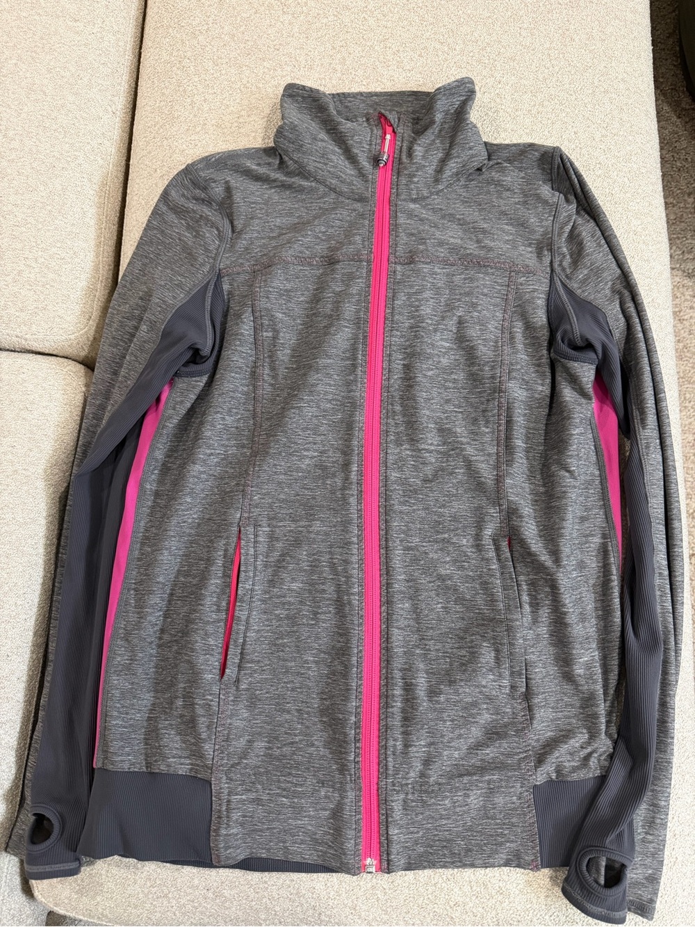 Lululemon Tadasana Jacket Pink/Gray in L/XL